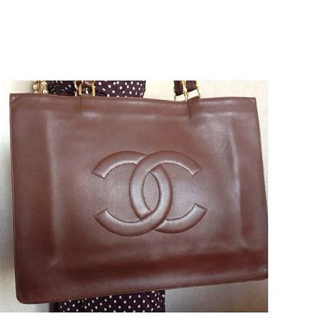 Chanel Brown Calfskin Bag 